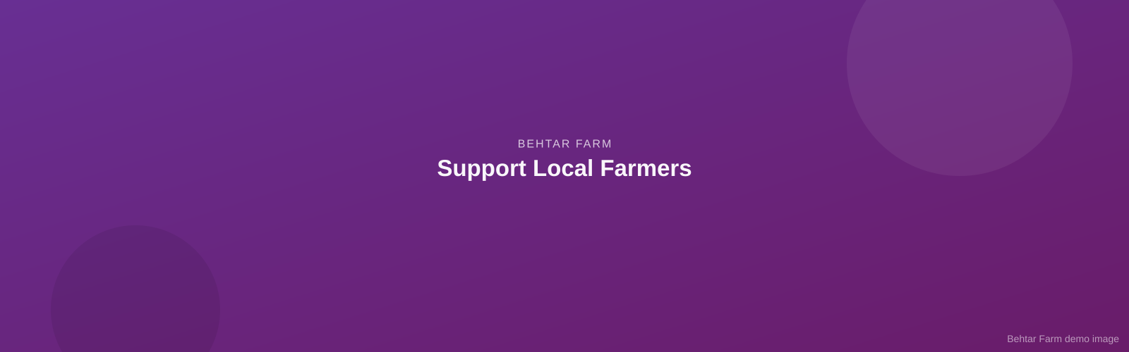 Support Local Farmers