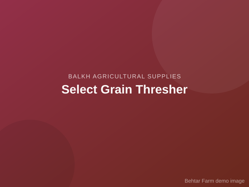 Select Grain Thresher